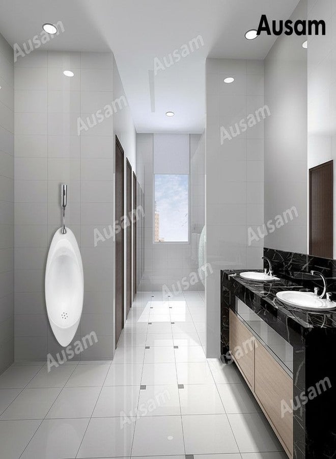 Ausam صمام تدفق مياه أوتوماتيكي بمستشعر من أوسام | نظام تدفق إلكتروني بالأشعة تحت الحمراء بدون لمس، مثبت على الحائط، مطلي بالكروم، موفر للمياه وصحي للمراحيض التجارية - Image 4